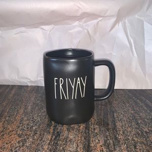 Black Rae Dunn friyay mug